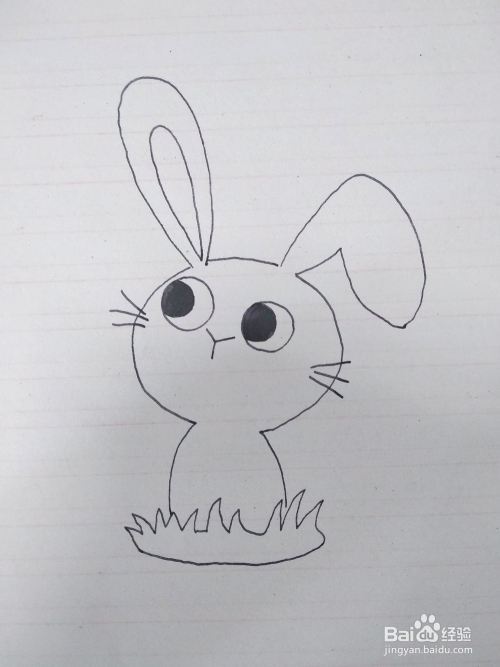 简笔画教程-可爱的卡通小兔子简笔画怎么画?