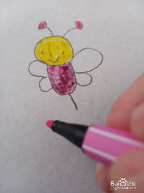 蜜蜂的简笔画怎么画
