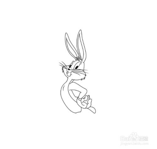 如何画吃萝卜的卡通兔子的简笔画?