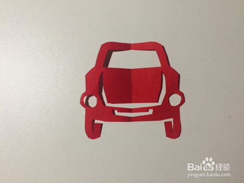 儿童剪纸——如何用彩纸剪汽车?
