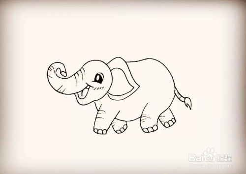 如何画一只大象?