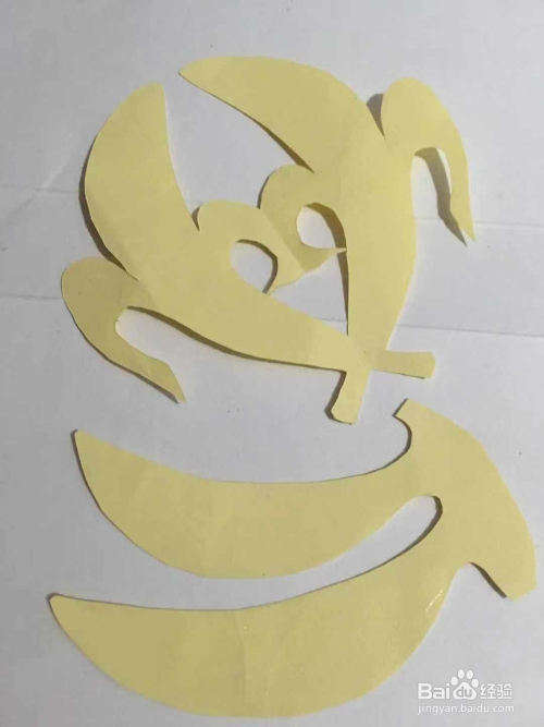 儿童手工剪纸 怎样用彩纸裁剪两组漂亮的香蕉