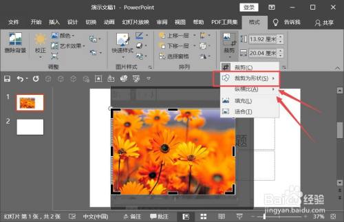 如何将ppt图片改为不规则形状?