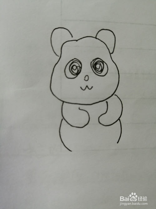 简笔画可爱的小熊猫怎么画