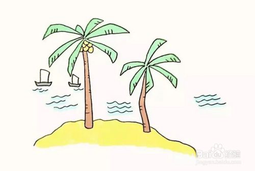 椰子树的简笔画怎么画