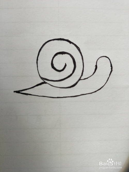 10秒钟画蜗牛