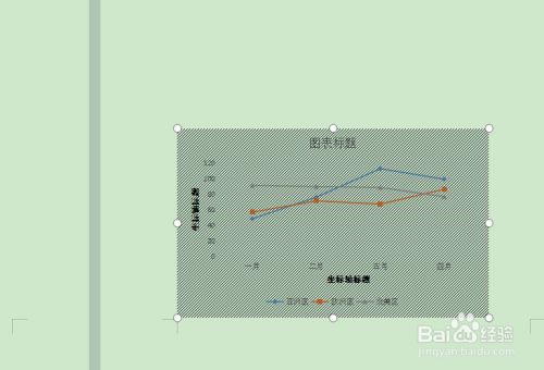 如何给word中折线图添加坐标轴?