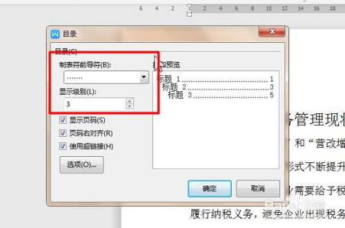 wps word设置目录级别