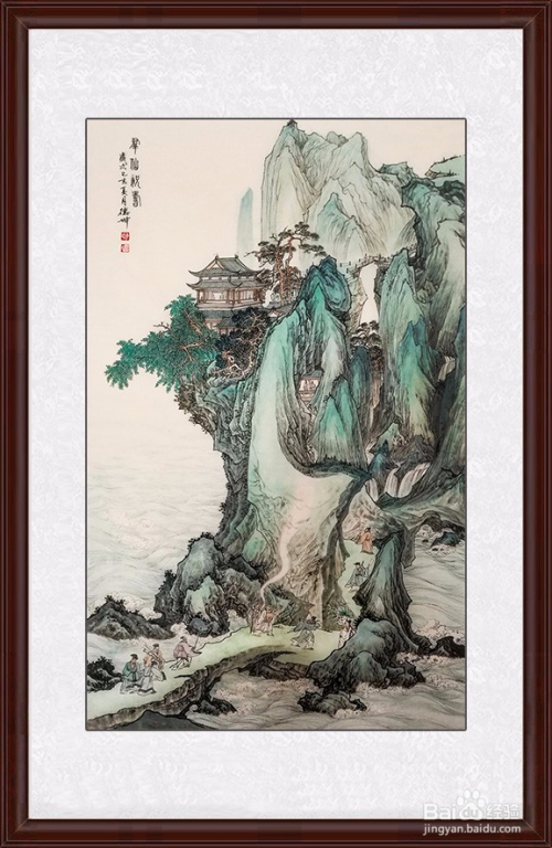 画家林德坤仿古山水画作品鉴赏—群仙祝寿