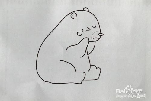 【简笔画】北极熊的画法