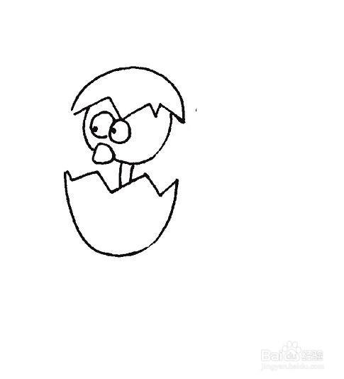 鸭子的简笔画