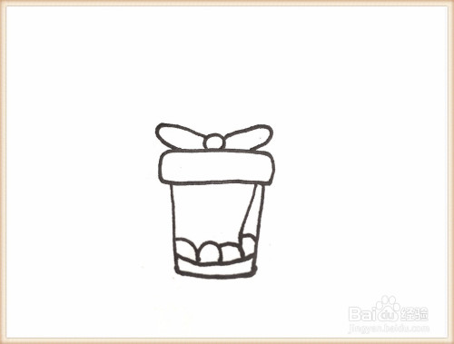 一笔一笔教你画礼物盒简笔画