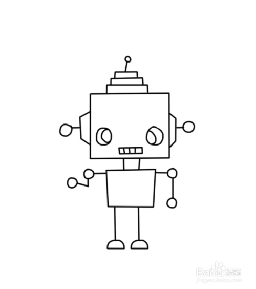 机器人简笔画(2)
