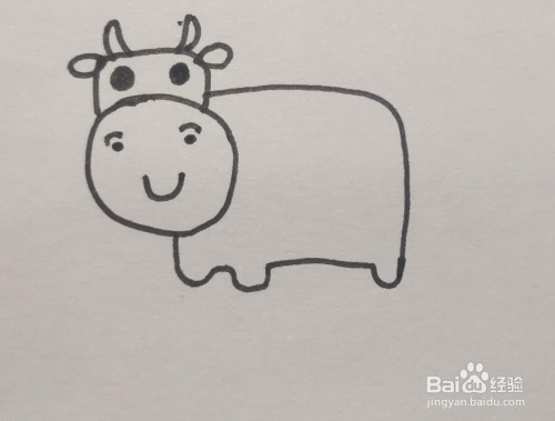 简笔画怎么画奶牛