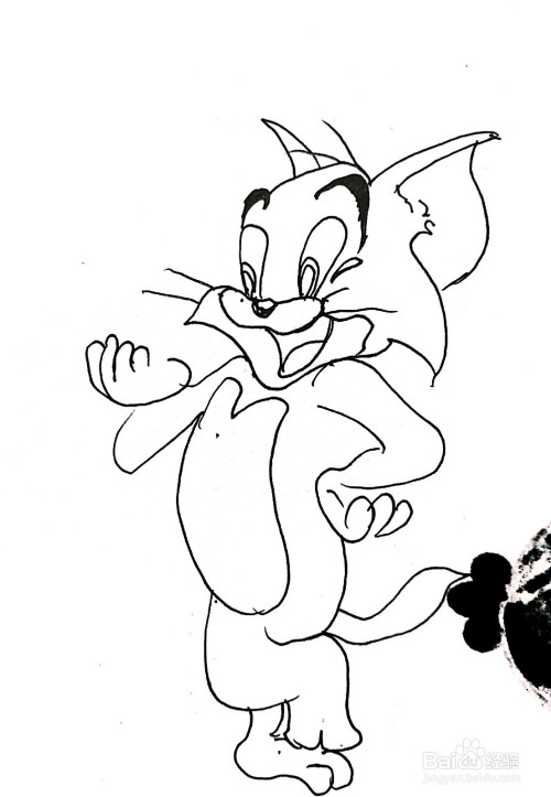 《猫和老鼠》系列之汤姆简笔画