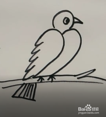 教你怎样用22简笔画小鸟