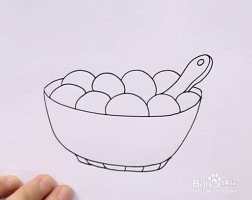 汤圆怎么画好看
