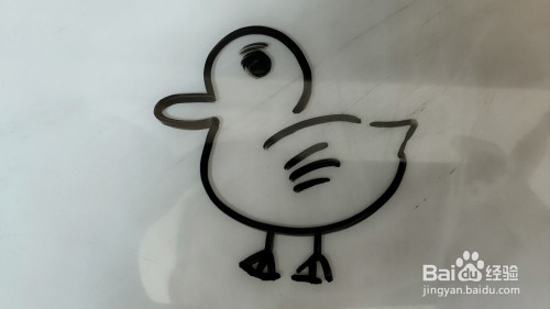 小动物简笔画之小鸭子的画法