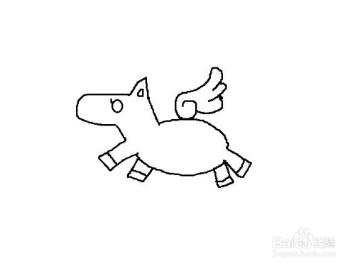 简笔画系列-怎样画独角兽