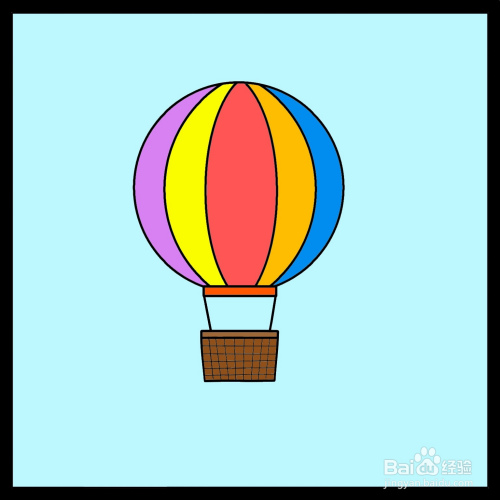 下面小编分享热气球简笔画的步骤.