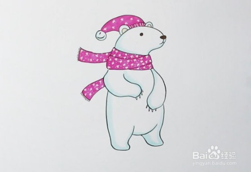 简笔画系列-怎么画北极熊简笔画