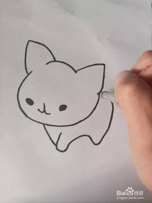 小猫的简笔画怎么画简单好看?
