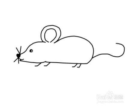 小老鼠的简笔画要怎么画