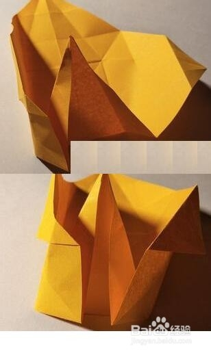 手工艺术:兔耳折盒子折纸图解教程