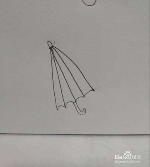 雨伞的简笔画