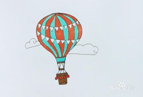 热气球的简笔画怎么画