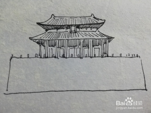 神武门简笔画