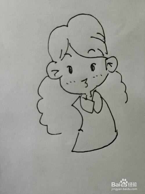 漂亮的小女孩怎么画