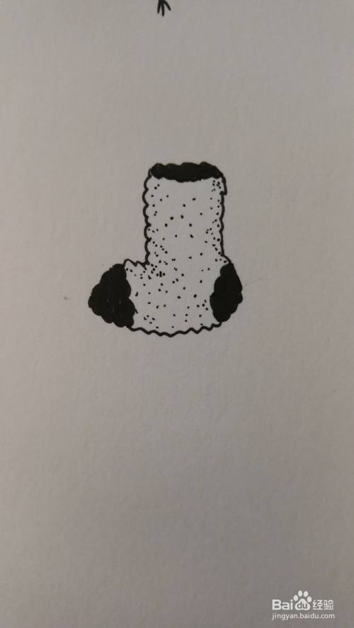 袜子的简笔画之画法一
