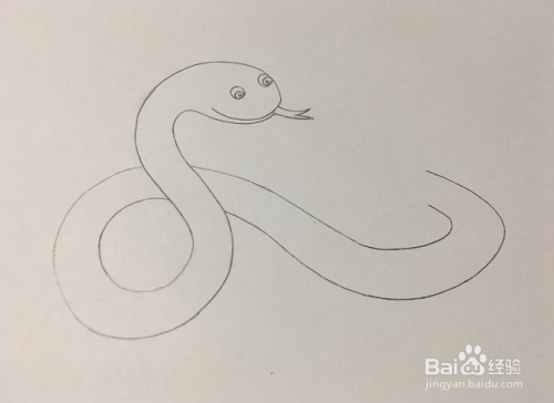 儿童画之小花蛇的画法