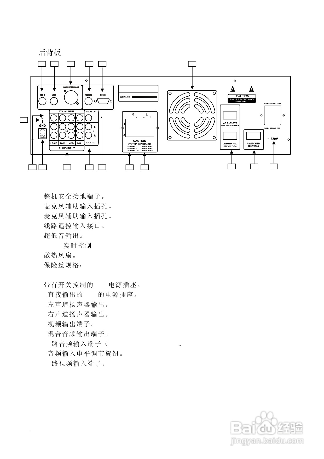 顶力dsk860功放音响使用说明书