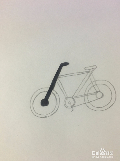 画自行车标志图 自行车标志简笔画 儿童绘画