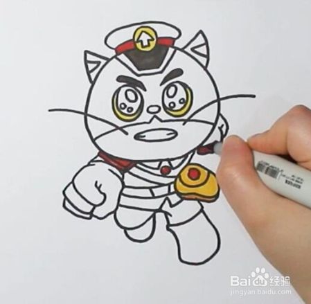 黑猫警长怎么画