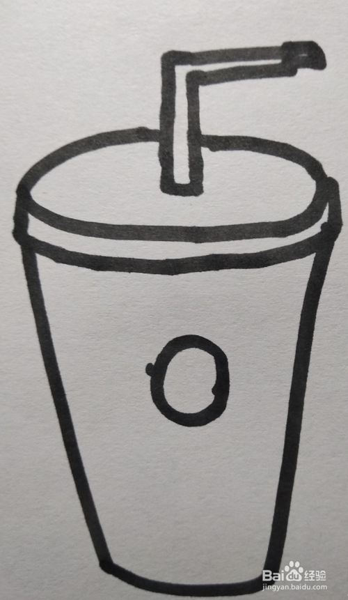 怎么画纸杯饮料的儿童画?