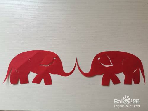 儿童手工剪纸动物:大象怎么剪?