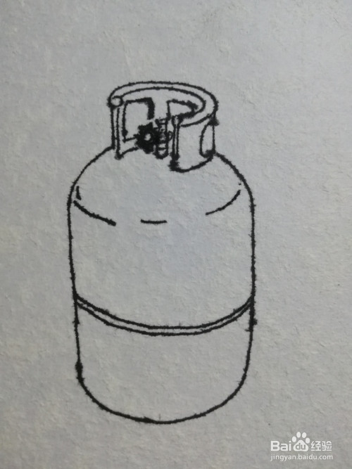 煤气罐简笔画
