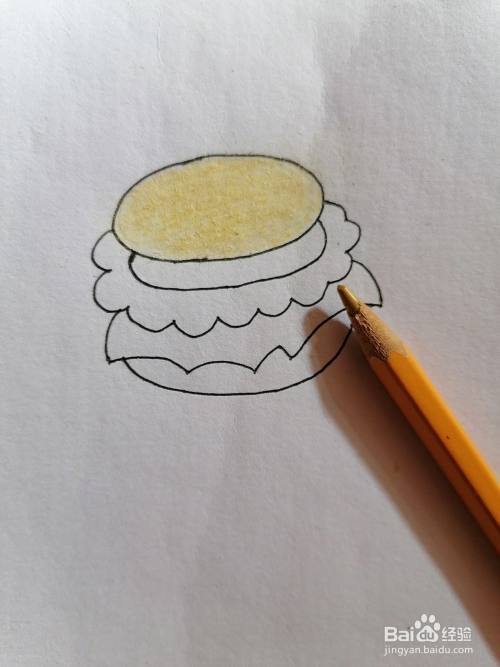 汉堡包用彩铅怎么画