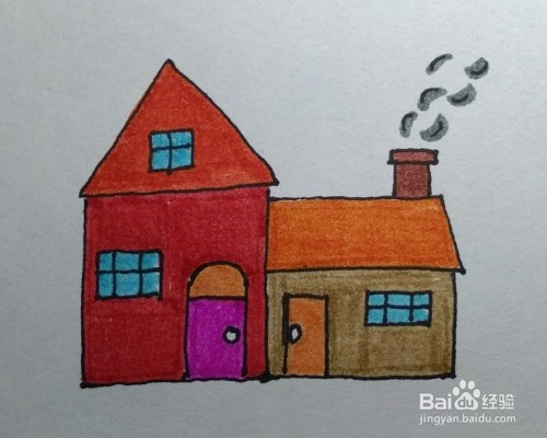 幼儿简笔画怎么画房子
