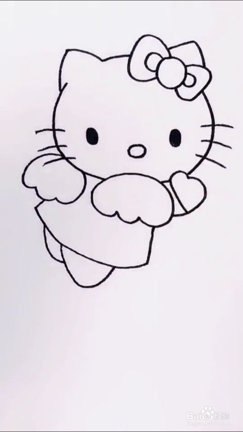 凯蒂猫的简笔画怎么画?
