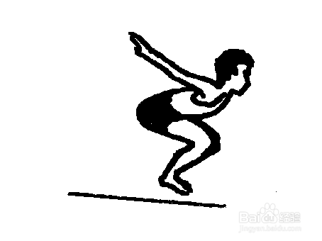 1 完整的立定跳远技术动作由准备动作,空中动作,收腹动作,落地动作四