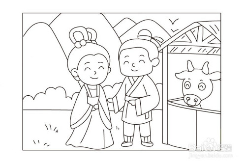 中国古代民间故事简笔画