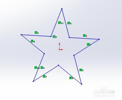 solidworks怎么画凸起的五角星
