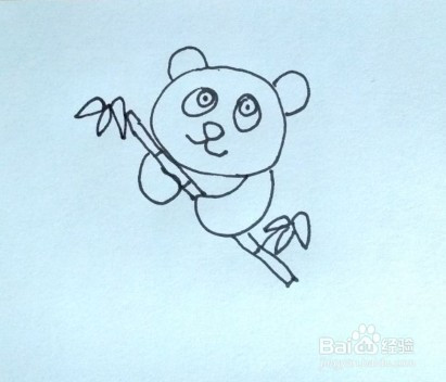 儿童简笔画:教你怎么画可爱的熊猫