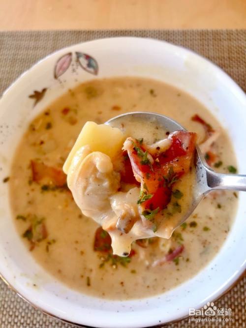美式奶油蛤蜊浓汤的做法