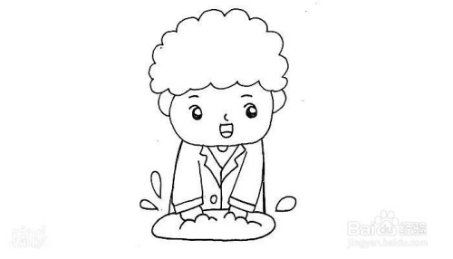 如何画一个正在洗手的人