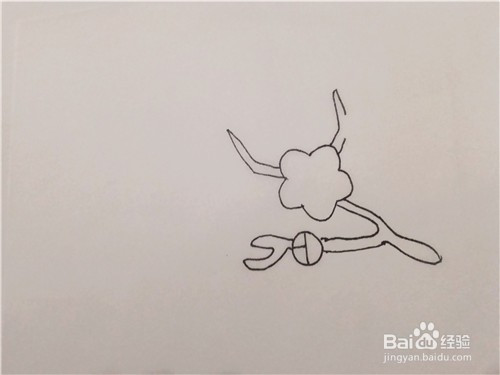 幼儿园简笔画——怎么样一步一步画出梅花?